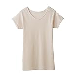 [グンゼ] インナーシャツ 快適工房 婦人丸首三分袖スリーマー 綿100% 日本製 KQ5051 レディース カームベージュ L