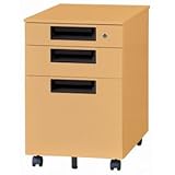 Garage スチールワゴン3段 SH-046SC-3 ライトブラウン