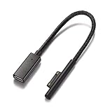 Sisyphy Surface to Type C PD 急速充電ケーブル 0.2m、45w15v以上のPDアダプター必要 両端 USB-C ケーブル必要、Microsoft Surface Pro7/6/5/4/3 Go3/2/1、Surface Laptop1/2/3/4、Surface Book 対応