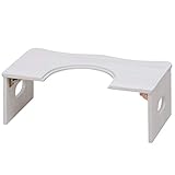 SeatheStars トイレ 踏み台 トイレステップ 木製 トイレトレーニング トイトレ 安全補助踏み台 折りたたみ (ホワイト, 開口部27cm)