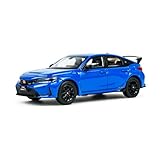 PAUDI MODEL 1/64 ミニカー 2023 Honda Civic TYPE-R FL5 ダイキャスト モデルカー ブルー