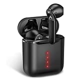 Bluetooth イヤホン 完全 ワイヤレス Hi-Fi 蓋を開けて瞬間ペアリング イヤホン 自動ペアリング 左右分離型 超小型 ブルートゥース イヤホン マイク付き CVC8.0ノイズキャンセリング AAC対応 IPX7防水 音量調整 ブラック, HAZX2