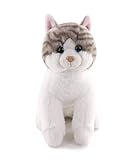 おうちの動物シリーズ ねこ白グレ ぬいぐるみ おもちゃ