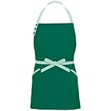 アイトス 胸当てミニエプロン(コードレーン配色) 015/グリーン AZ-8652