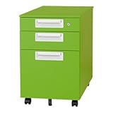 Garage スチール製カラーワゴン 3段 カラーマルシェ SH-046SC-3 マスカットグリーン