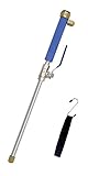 【ホース収納ベルト付き】 ウォータージェット 高圧洗浄ノズル 50cm 【散水パターン変更可能】 M&U伸びるホースに簡単装着 掃除 洗車 コケ取り ガーデニング に ホース ジョイント ニップル 付