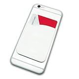 スマホ カードケース iphone ポケット カード入れ スマートカードケース スリム カード収納 カードホルダー スマホアクセサリー スマホグリップ 背面ポケット 貼るだけ かんたんiphone アイフォン android アンドロイド (ホワイト)