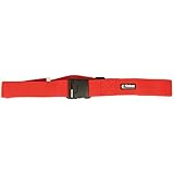 E-Value ワンタッチバックルベルト50mm巾 有効寸法700~1200mm Red