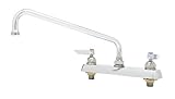 TS Brass B-1123 Workboard Commercial Faucet, Chrome by T&S Brass