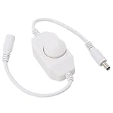 Amerlight Pwm 12ボルト2 LEDストリップライトLEDリボンwith AmpのインラインディマーホワイトDCプラグジャック