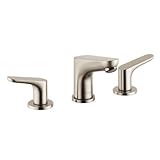 Hansgrohe 04369820 Focus E Widespread Faucet, Brushed Nickel [並行輸入品]