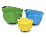 High Quality CTG-00-3MBM Set of 3 BPA-free Mixing Bowls, Multicolored