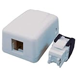 ３Ｍ　Ｃａｔ６ｅ　ＲＪ４５ジャック　＋　露出型アウトレット（１ポート用） VOL-SMB-1TK6