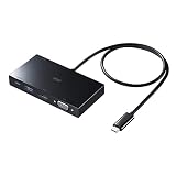 サンワサプライ USB Type-Cマルチ変換アダプタ AD-ALCMHV2BK
