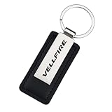 [InnoWave] ヴェルファイア 専用 キーホルダー車 VELLFIRE 本革レザー ヴェルファイア 30系 40系 車のキーチェーン キーリング 車のキーホルダー 黒