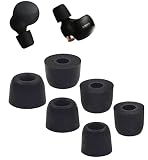 A-Pcas 低反発イヤーピース SONY用 WF-1000XM5用イヤーピース LinkBuds S用 WF-LS900N用 WF-C500用 1000XM4用 ウレタン製ノイズキャンセリングイヤーピース 記憶フォームイヤーチップ Fit in the Case 遮音性 フィット感 装着感向上 S/M/L ブラック