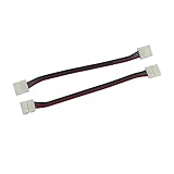 KAPATA LEDテープ 延長用ケーブル 4pin/10mm/5050SMD/10cm 10ケセット RGB用 両端半田付け不要