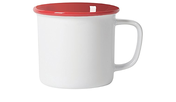 Amazon Co Jp マグカップ おしゃれ かわいい シンプル 赤 白 L Ndl ホーム キッチン