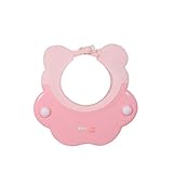 桜の雪 かわいい シリコン 防水 サイズ調節可能 水漏れない ベビー シャンプーハット (ロースレッド)
