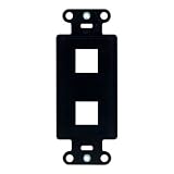 OnQ / Legrand WP3412BK 2Port Decorator Outlet Strap, Black [並行輸入品]