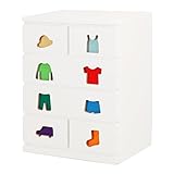 【JAJAN】[国産]お片付けトレーニング家具【トライファ】チェスト6杯タイプ 男の子向け(幅59.5cm高さ77.5cm）[知育家具・子ども用タンス][低ホル][完成品]