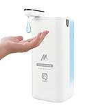 ソープディスペンサー 自動、USB充電式、ノータッチ赤外線オートハンドソープディスペンサー、500ミリリットル超大容量、迅速な液体吐出ソープ