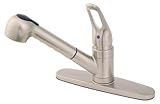 Plumb Usa – 8 " pull-outスプレーキッチン蛇口、サテンニッケルFinishh、無水式