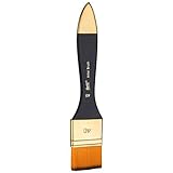 Bianyo 1.5 " Washペイントbrush- XLフラットワックスブラシVanishing、クリーニング、木製ハンドル