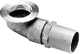 [PBF-5C]INAX/LIXIL 浴槽用排水金具　ゴム栓用直結排水金具　横引　本体のみ