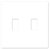 Lutron fw-2-wh Screwless two-gang Wallplate