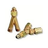 Western Enterprises 101 Y Connections, 200 PSIG, Brass, Oxygen, 9/16" - 18 (M), Female/male Connecti