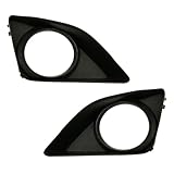トヨタカローラフォグライトバンパーカバー 2009 2010 運転席と助手席側 ペア ブラックハウジング TO1038116用