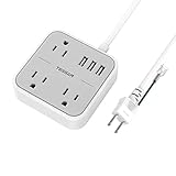 延長コード USB付き電源タップ 3AC差込口 3USBポート コンセント テーブルタップ 1.5M OAタップ たこ足配線 コンパクト 過