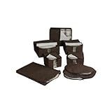 Richards Homewares Micro Fiber 8 Piece Dinnerware Storage - Brown by Richards Homewares [並行輸入品]