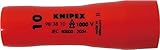 クニペックス KNIPEX 9838-10 .(3/8SQ)絶縁ディープソケット 1000V