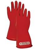 Magid M00 A.R.C. Natural Latex Rubber Class 00 Insulating Glove with Straight Cuff, Work, 11 Length,