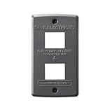 STEEL Switch plate スチールスイッチプレート (2穴, グレー)