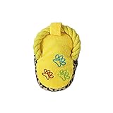 噛むおもちゃ 犬用おもちゃ ぞうり 噛む 小型犬 ぬいぐるみ ストレス解消 運動不足 歯磨き 犬おもちゃ (イエロー)