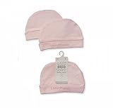 Newborn to 3 Months Baby Supersoft 100% Cotton Hats - Pink/White I LOVE MUMMY Design by KATIES PLAYP