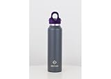 【REVOMAX公式 】16oz 473ml ByYOU Best Seller 炭酸対応 ステンレスボトル 18時間保温 36時間保冷 真空断熱 水筒 ギフト(Dark Gray x Lilac Purple)
