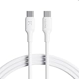 VOLTME USB Type C ケーブル 60W/3A PD/QC急速充電対応 USB C to USB C 断線防止 データ転送 タイプc ケーブル iPhone 15、MacBook Pro、Matebook、iPad、Xperia、Galaxy等type-cデバイス対応（2m ホワイト）