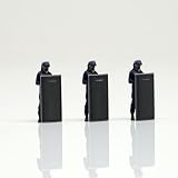 F064-00099 figreal 1/64 日本警察機動隊 旧バージョン 3体セット 彩色済みフィギュア