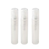 フロスト スプレーボトル 3本セット 2カラー 3ml 5ml 8ml 10ml 香水 容器 詰め替え 5ml,クリア