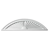 Fypon swdh36 X 9 36 " W x 9 " HサンバーストウィンドウPedimentセグメント、ウレタン