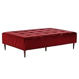 ベンチソファ 背もたれ無し ベンチチェアー 長椅子 イス ダイニング 2人掛け 合皮レザー Baggy RG 4×6 レッド 赤