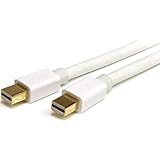 StarTech.com Mini DisplayPort ケーブル /1m/ミニディスプレイポート1.2/mDP - mDP モニターケーブル/4K60Hz/Thunderbolt 2ポート互換/mDPオス - mDPオス/ホワイト MDPMM1MW