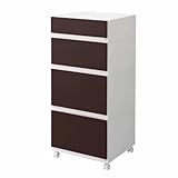 squ+ コレクトケース ワイド深型4段セット SW×MW×LW2 キャスター付き ブラウン SQC-SW+MW+LW2