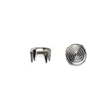 Concentric Circle Nailhead, Size 20, Solid Brass, Nickel Finish, 500 pieces per pack by C&C Metal Pr
