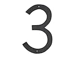 Montague Metal Products Textured Font Individual House Number, 3, 10-Inch [並行輸入品]
