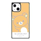 グルマンディーズ リラックマ iPhone13 mini/12 mini(5.4インチ)対応スクエアガラスケース リラックマ GRC-293A